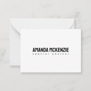 Tarjeta Pequeña Diseño Minimalista creativo y moderno