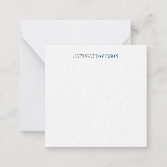 Tarjeta Pequeña Diseño Minimalista profesional moderno (Anverso)