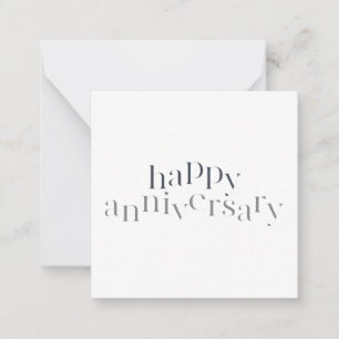 Tarjeta Pequeña Diseño moderno, elegante, de moda Feliz Aniversari