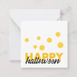 Tarjeta Pequeña Diseño moderno y lúdico de Halloween Feliz