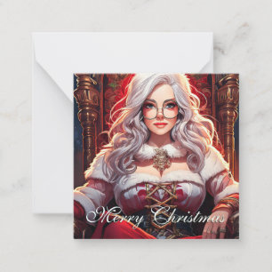 Tarjeta Pequeña Diva del Trono: La hermana más caliente de Santa