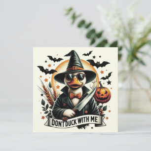 Tarjeta Pequeña Diviértete en Halloween No te metas conmigo