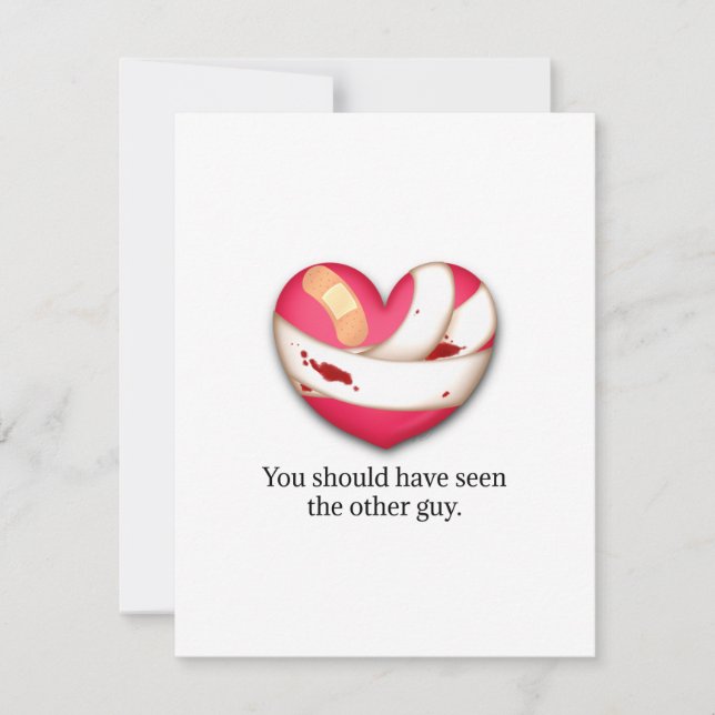 Tarjeta Pequeña Divorcio de San Valentín humorístico personalizado (Anverso)