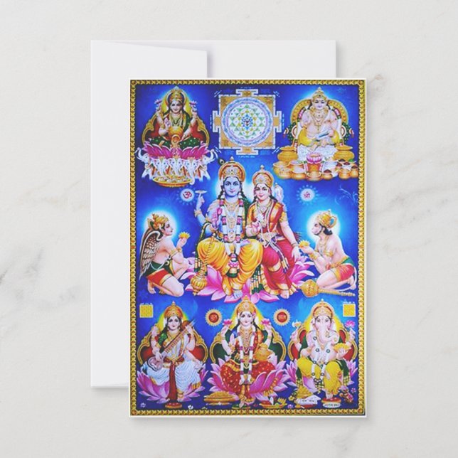 Tarjeta Pequeña diwali (Anverso)