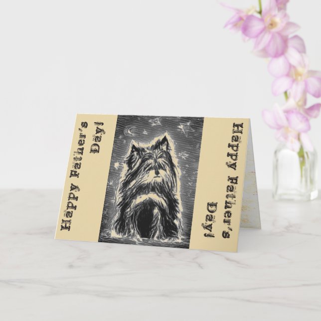 Tarjeta Pequeña Doggy de azul (Orquídea)