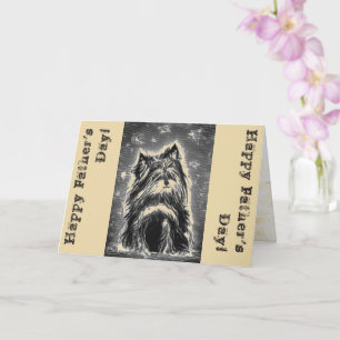 Tarjeta Pequeña Doggy de azul