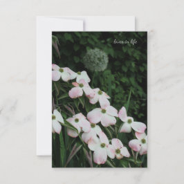 Tarjeta Pequeña Dogwood y Allium