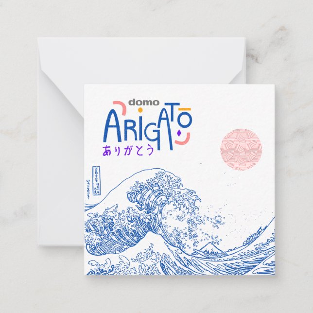 Tarjeta Pequeña ¡Domo Arigato! (Anverso)