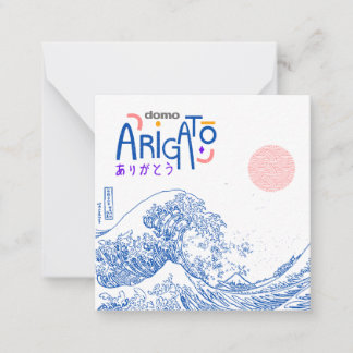 Tarjeta Pequeña ¡Domo Arigato!