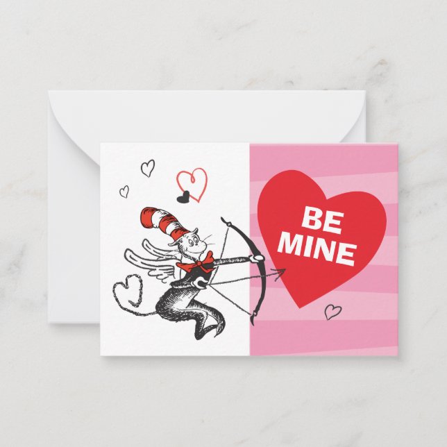 Tarjeta Pequeña Dr. Seuss Valentine's Day | Be My Valentine (Anverso)