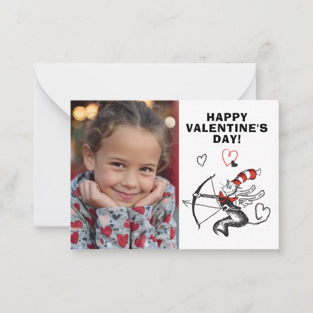 Tarjeta Pequeña Dr. Seuss Valentine's Day | Be My Valentine (Anverso)