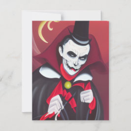 Tarjeta Pequeña Drácula de Halloween