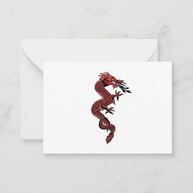 Tarjeta Pequeña Dragón rojo (Anverso)