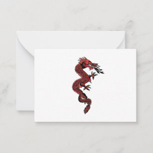 Tarjeta Pequeña Dragón rojo