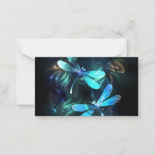 Tarjeta Pequeña Dragonflies