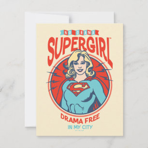 Tarjeta Pequeña Drama de superchica libre en mi ciudad