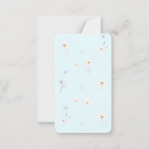 Tarjeta Pequeña Dreamy Mint Meadow