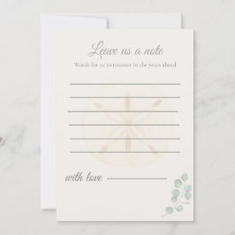 Tarjeta Pequeña Driftwood Garden Wedding Message Cards |