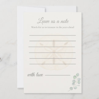 Tarjeta Pequeña Driftwood Garden Wedding Message Cards |
