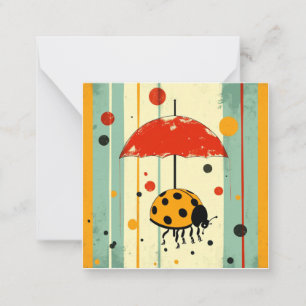 Tarjeta Pequeña Drizzle & Delights: Una salpicadura de alegría por