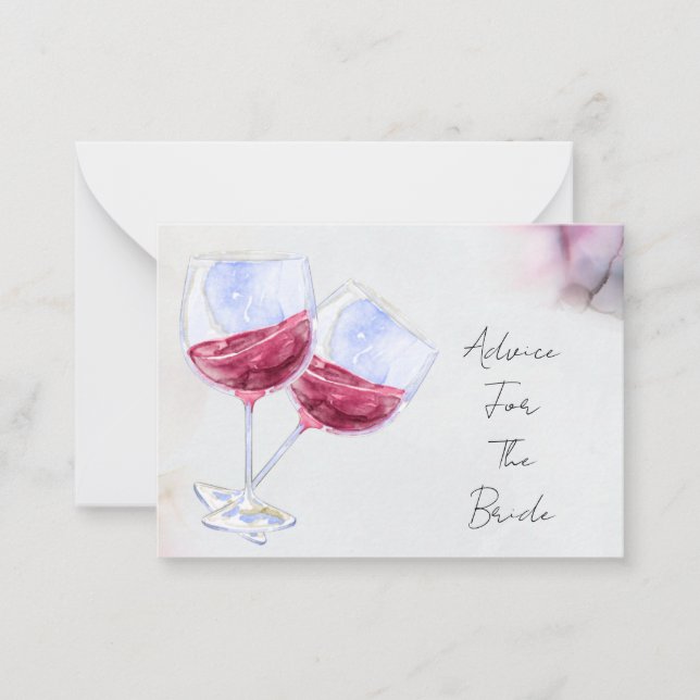 Tarjeta Pequeña Ducha de novia de invierno (Anverso)