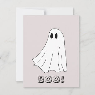 Tarjeta Pequeña Dulce Patrón de Fantasma Pastel