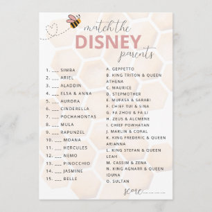 Tarjeta Pequeña Dulce Pequeña Miel Shower de Disney Juego para Pad