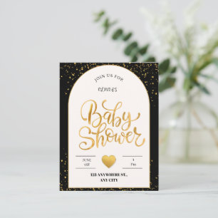 Tarjeta Pequeña Dulces Comienzos: Baby Shower Minimalista