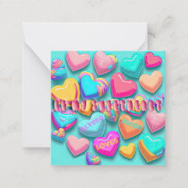 Tarjeta Pequeña Dulces "Sé Mi Corazón" de San Valentín