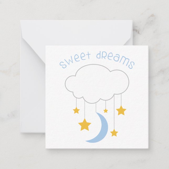 Tarjeta Pequeña Dulces sueños (Anverso)