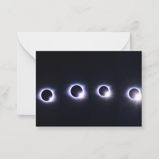 Tarjeta Pequeña Eclipse total (Anverso)