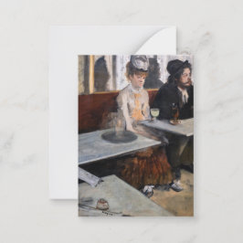 Tarjeta Pequeña Edgar Degas - En un café / The Absinthe
