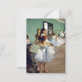 Tarjeta Pequeña Edgar Degas - La clase de danza