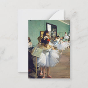 Tarjeta Pequeña Edgar Degas - La clase de danza