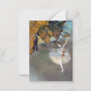 Tarjeta Pequeña Edgar Degas - La estrella / bailarina en el escena
