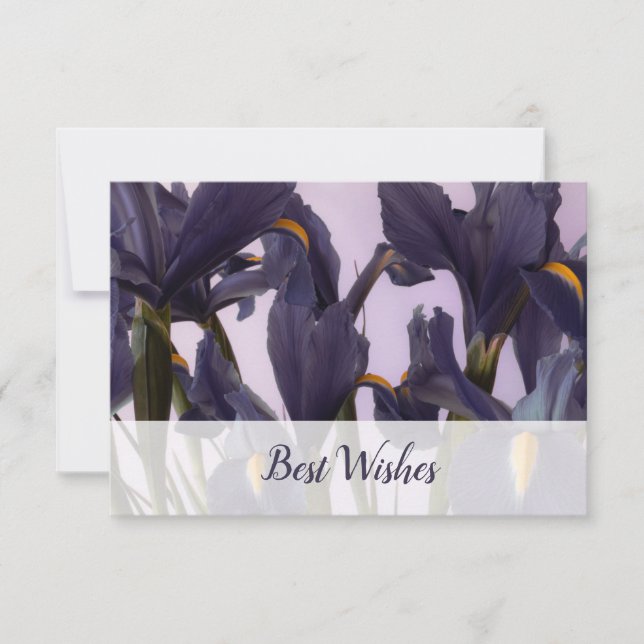 Tarjeta Pequeña Edición 🌷 Florisca Personalizado Iris Foto 'Los m (Anverso)
