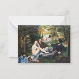 Tarjeta Pequeña Edouard Manet - Almuerzo en la hierba