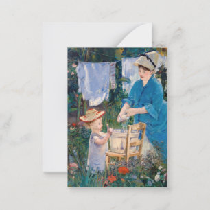 Tarjeta Pequeña Edouard Manet - La colada