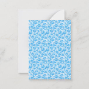 Tarjeta Pequeña Efecto de pelaje sintético azul y blanco