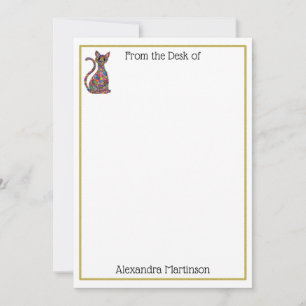 Tarjeta Pequeña Efectos de escritorio coloridos del nombre del