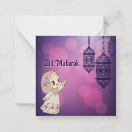 Tarjeta Pequeña Eid Mubarak