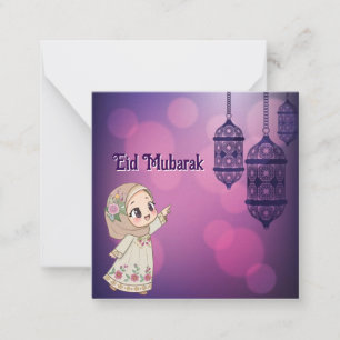 Tarjeta Pequeña Eid Mubarak