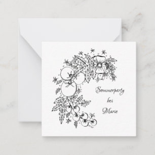 Tarjeta Pequeña Einladung zur Sommerparty - Barra de texto