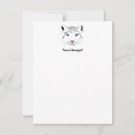 Tarjeta Pequeña El ambiente moderno del Leopardo de la Nieve, el d