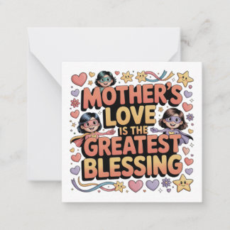 Tarjeta Pequeña El amor de una madre es la mayor bendición