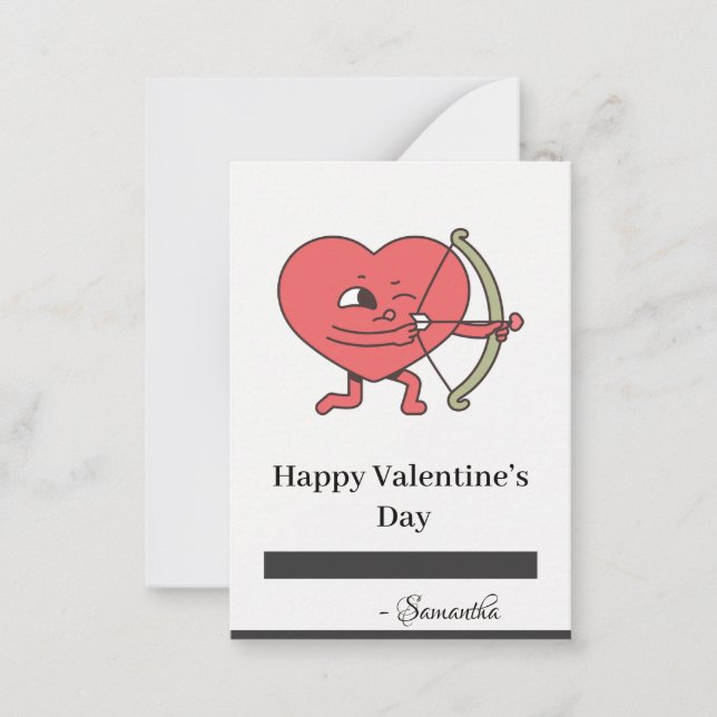 Tarjeta Pequeña El amor está en el aire: Únete a nosotros para un  (Anverso)