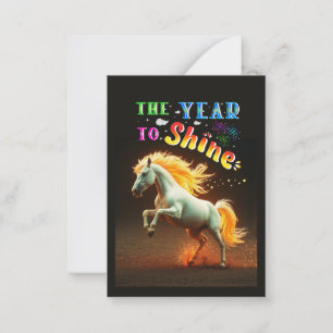 Tarjeta Pequeña El Año Para Brillar