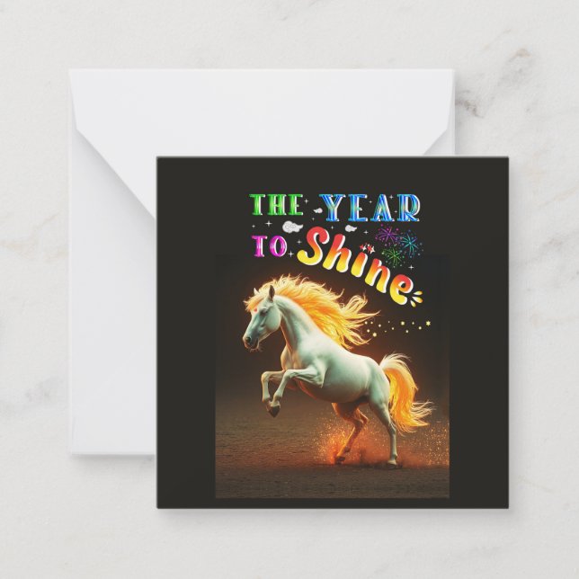 Tarjeta Pequeña El Año Para Brillar (Anverso)
