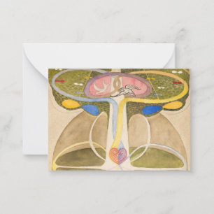 Tarjeta Pequeña El árbol del conocimiento por Hilma af Klint