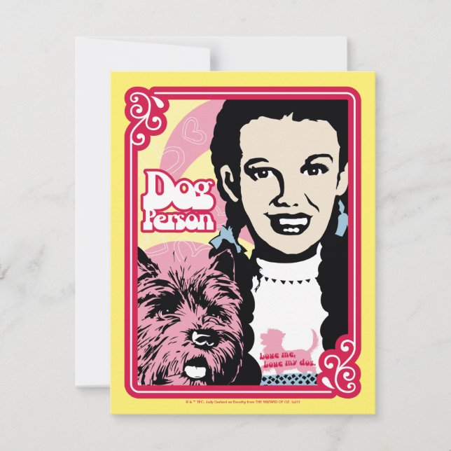Tarjeta Pequeña El Asistente De Oz™ | Dorothy™ y Toto™ - Perro (Anverso)